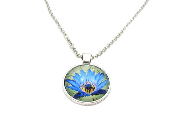 Blue lotus sale necklace