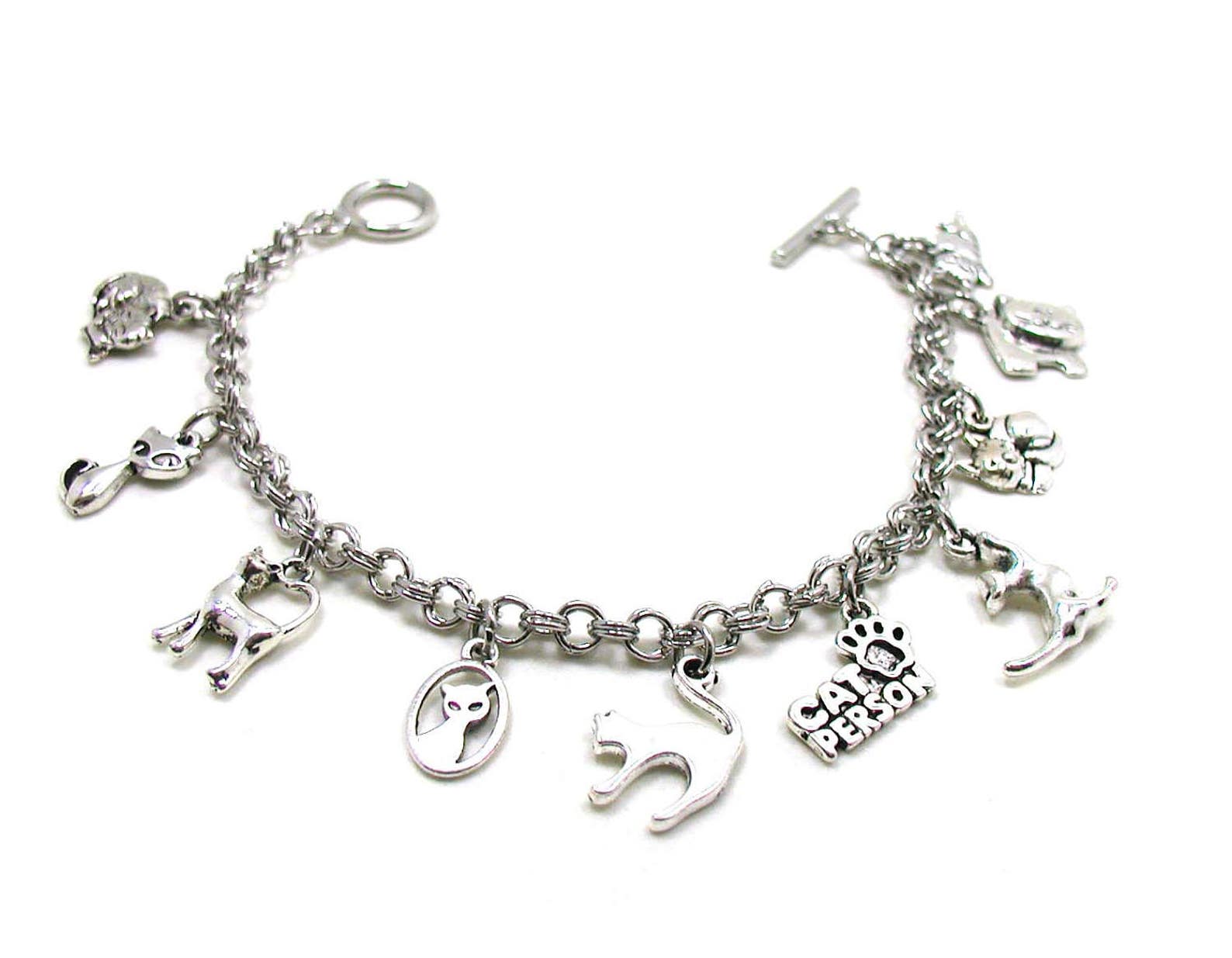 Cat Charm Bracelet Animal Bracelet Pet Charm Bracelet Best Etsy