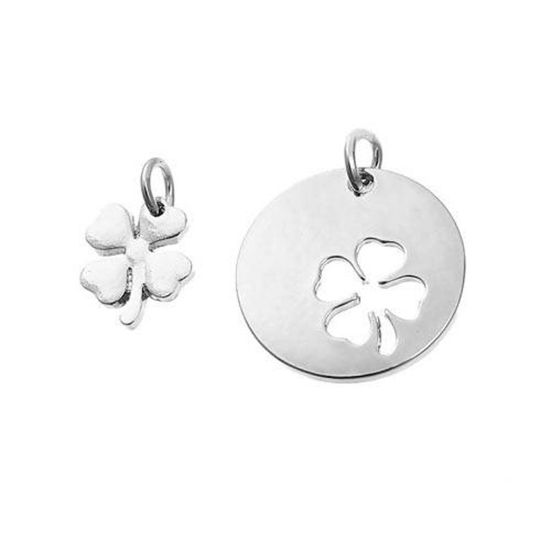 Mother Daughter Jewelry Four Leaf Clover Jewelry Necklace Set Mother Daughter Necklace Mother Daughter Pendant Lucky Charm Necklace