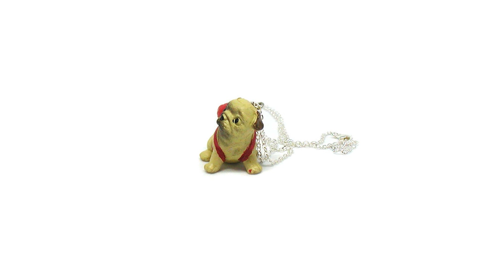 Pug Necklace Dog Charm Necklace Dog Jewelry Dog Necklace Etsy