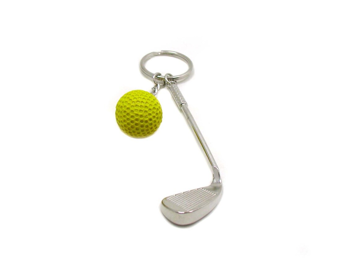 Golf Keychain Golf Key Ring Sports Keychain Golf Gift Golf Etsy