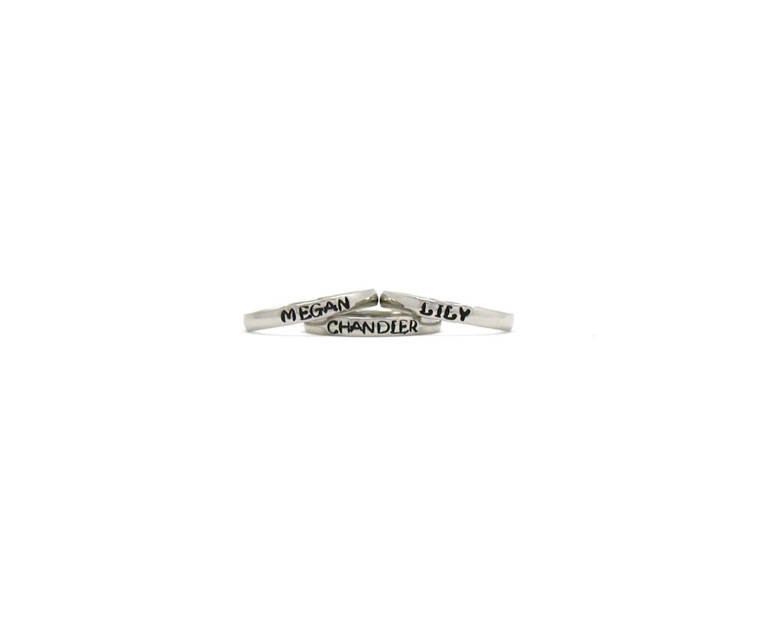 Personalized Stacking Ring Custom Ring Stainless Steel Ring - Etsy