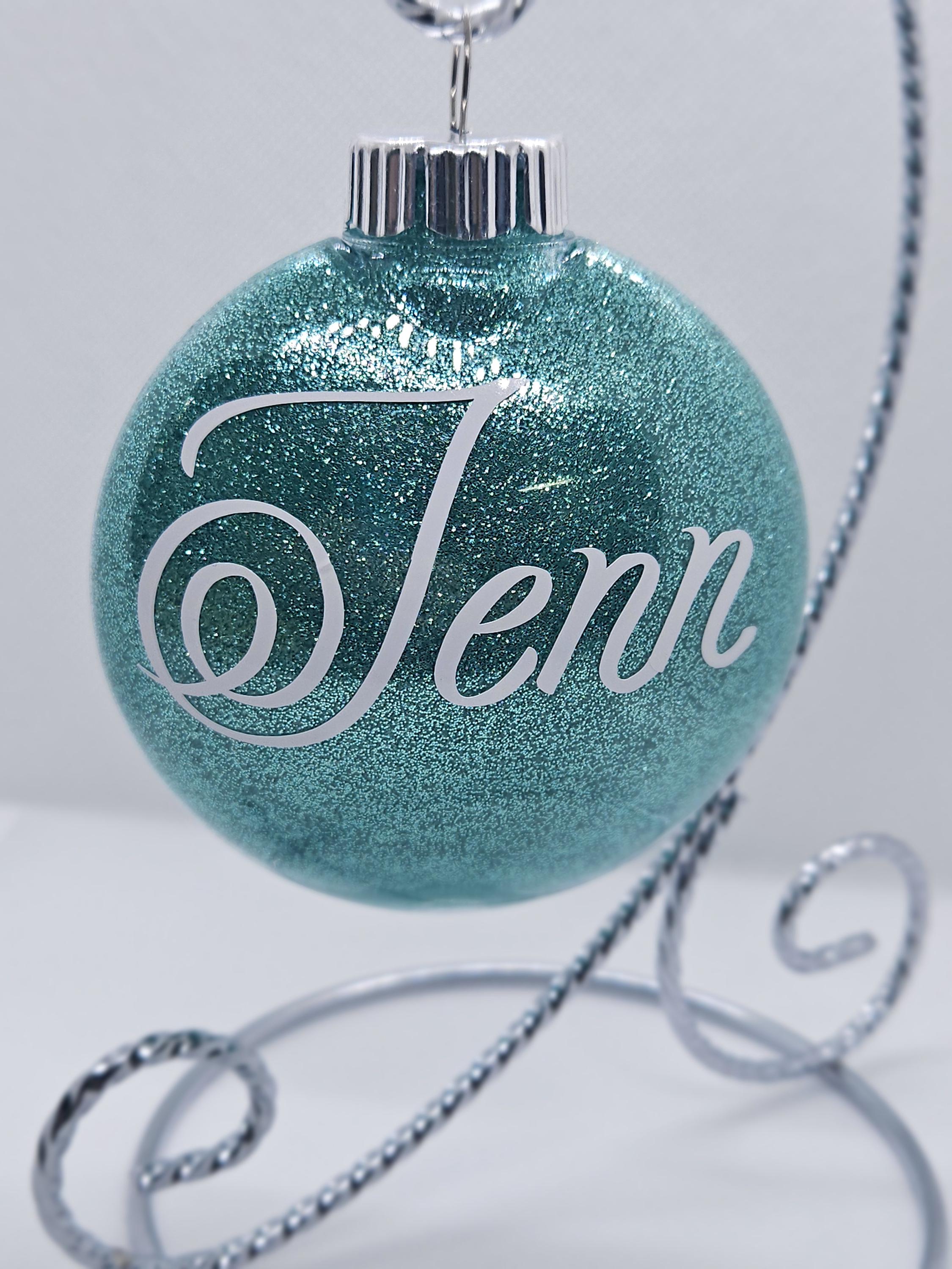 Custom Glitter Ornament - Etsy