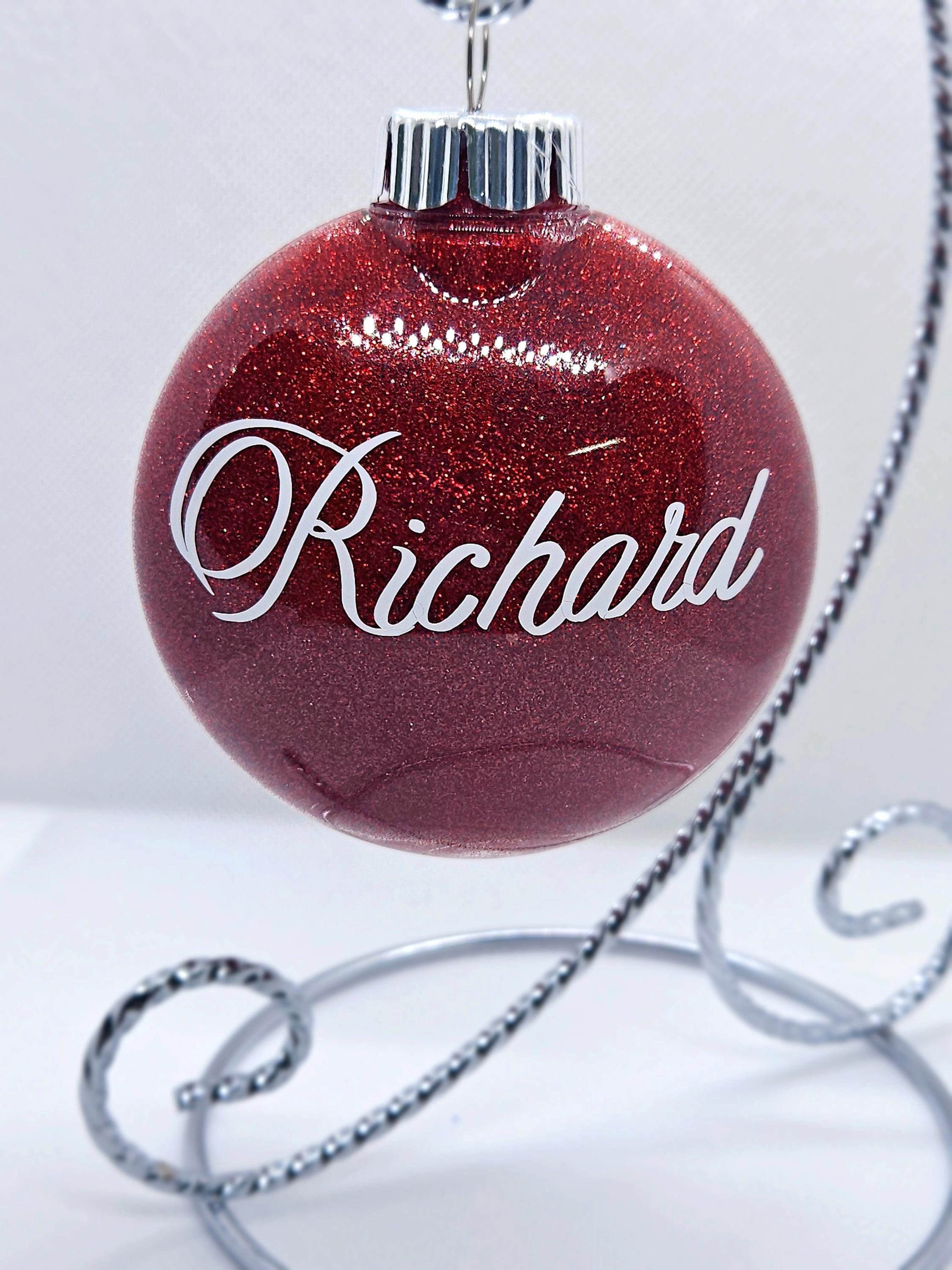 Custom Glitter Ornament - Etsy