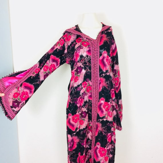 Vintage kaftan | 70s kaftan | pink kaftan | size L