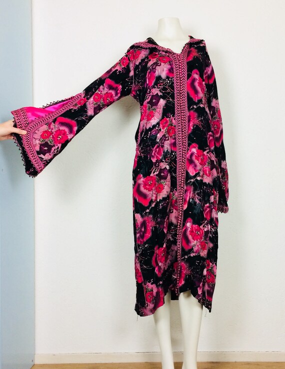 Vintage kaftan | 70s kaftan | pink kaftan | size L