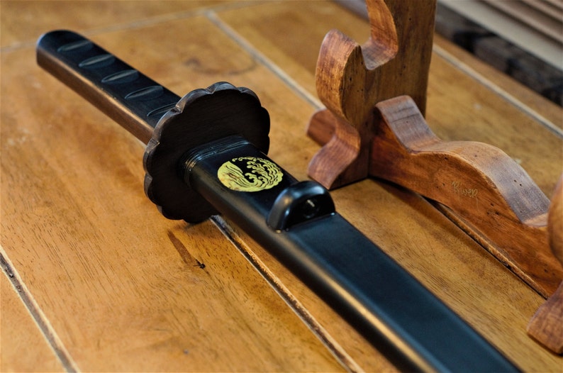 Handmade Wakizashi Bokken With Hardwood Saya stand not Etsy