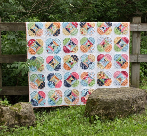 Items similar to Harmony Quilt Pattern by Freckled Whimsy 7 Sizes in