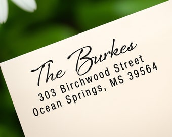 Personalized Return Address Stamp: Self-Inking Custom Rubber Stamp