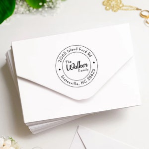 Timbro autoinchiostrante personalizzato con nome e inchiostro, timbro in gomma personalizzato da 1-5/8"