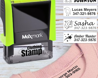 Personalized Clothing Stamp: Custom Name Label for Kids, Camp