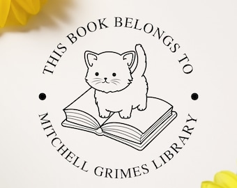 From the library of, Personalized Custom stamp, Library Stamp, custom book stamp, Ex Libris stamp, 1-5/8" Perfect gift