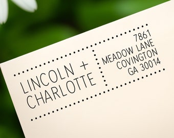 Personalized Self-Inking Return Address Stamp: Custom Rubber Stamp