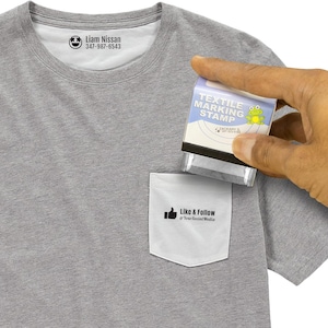 Benutzerdefinierter Kleidungsstempel - Personalisierter Kindernamenstempel - Wählen Sie aus vielen Schriftarten und Symbolen - Perfekt für Kleidung, Lager und mehr