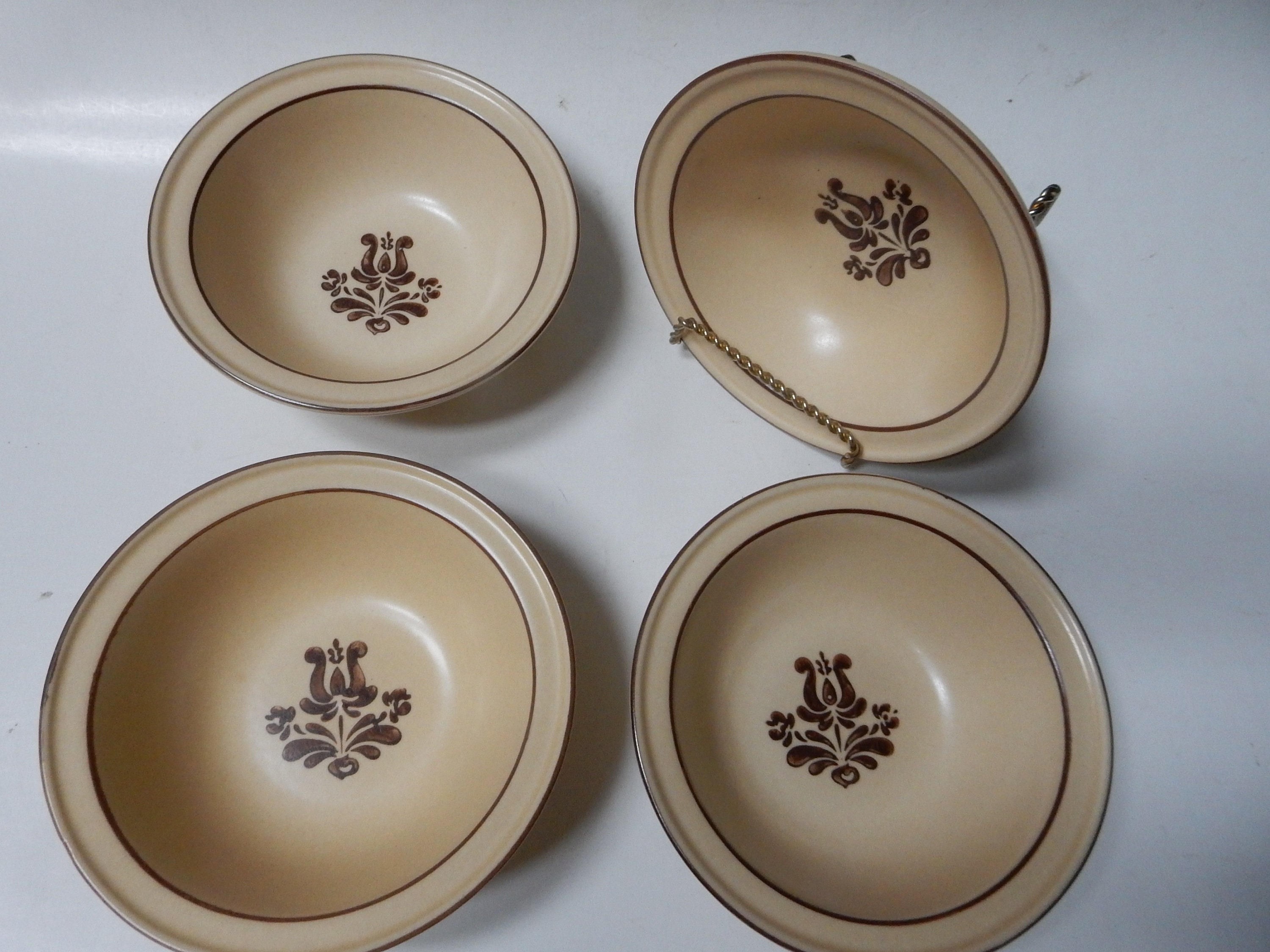 Brown Pfaltzgraff Village Soup Bowls Etsy
