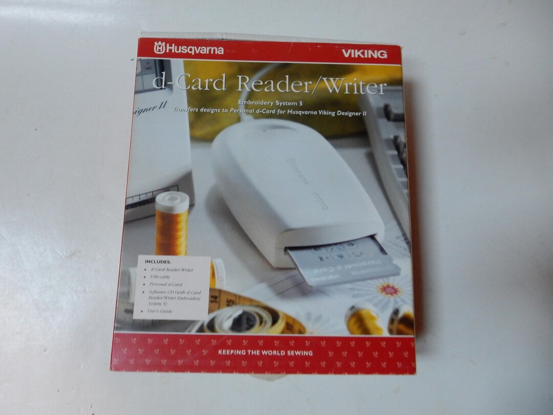 Husqvarna/viking D-card Reader/writer Embroidery System 5 - Etsy