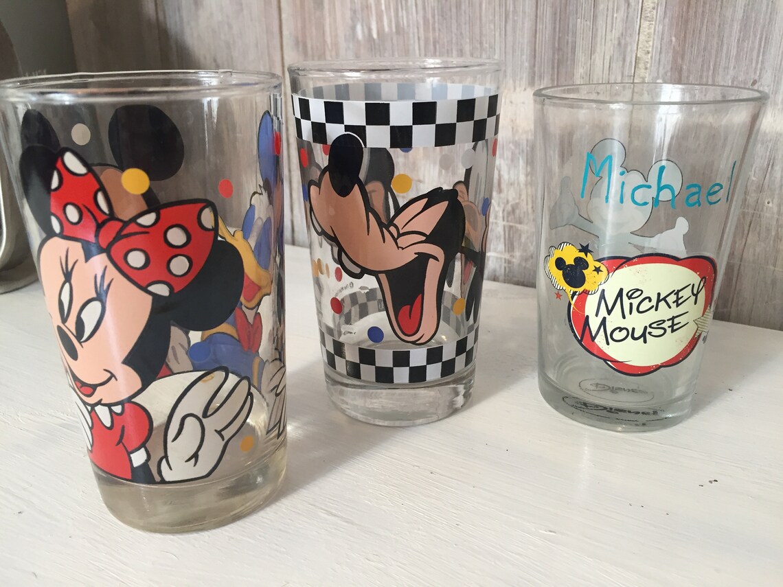 mickey mouse drinking glasses