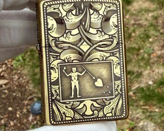 Encendedor Zippo con la bandera de Barbanegra / Sin cuartel / Armadura de latón / Grabado personalizado / Hecho en EE. UU. / Encendedor pirata / Zippo Edward Teach