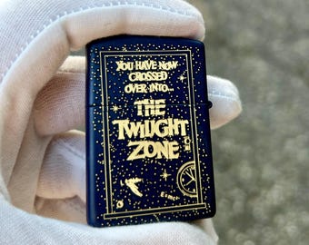 Twilight Zone Custom Engraved Zippo Lighter | Black Matte | The Twilight Zone Theme | Sci-Fi Gift | Made in USA