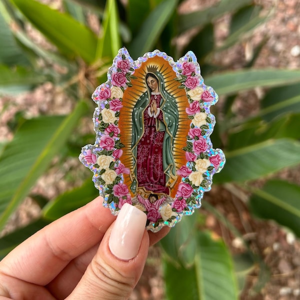 Sticker scintillant Virgen De Guadalupe