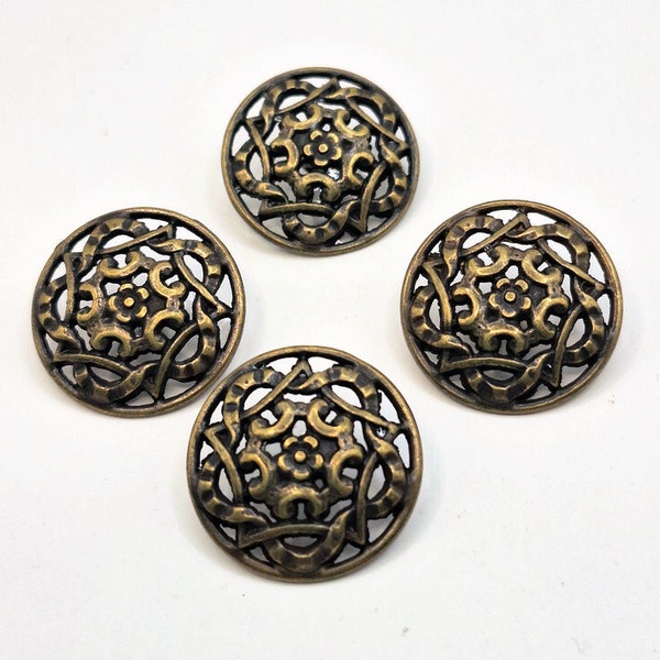 Brass Buttons 22 Mm Etsy