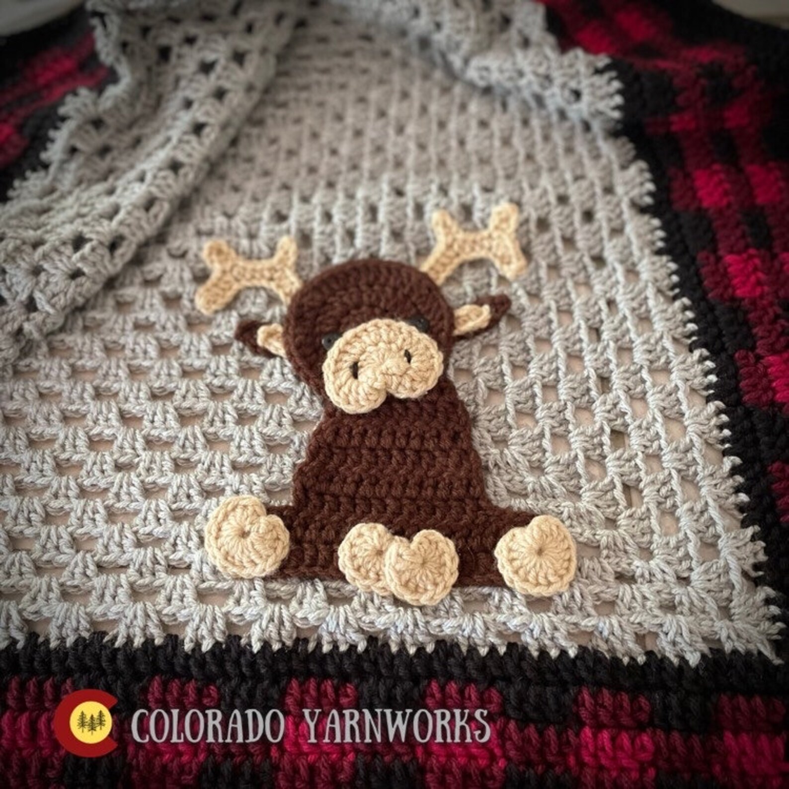 Buffalo Plaid Little Baby Moose Blanket Baby Shower Gift Etsy