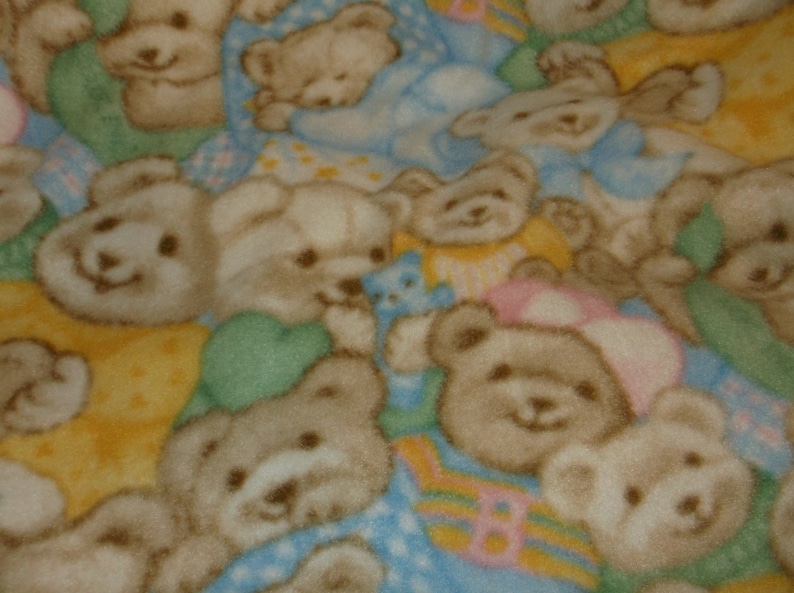 Bears All Over Fleece Baby Blanket