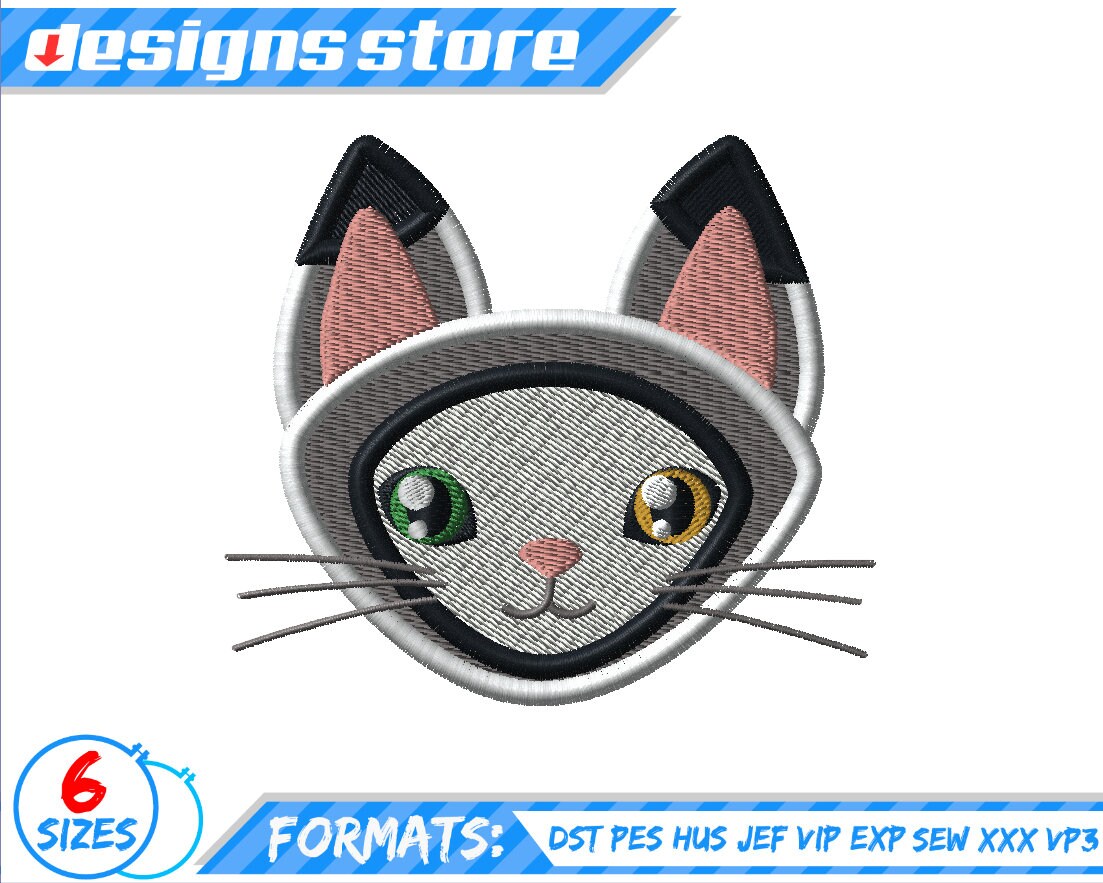 CAT EMBROIDERY DESIGN Animal Pet Cat Embroidery Design - Etsy Hong Kong