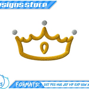 CROWN APPLIQUE DESIGN, crown applique embroidery machine, tiara princess applique design, crown king queen applique design embroidery crown