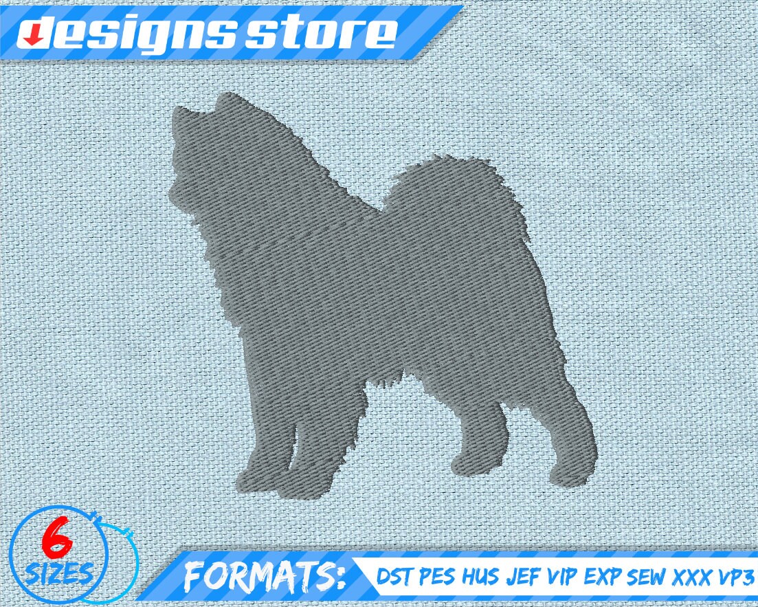 SAMOYED EMBROIDERY DESIGN Dog Samoyed Machine Embroidery - Etsy India