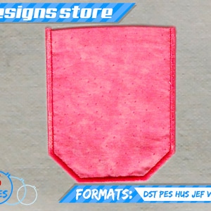 POCKET APPLIQUE Design, in the hoop embroidery machine Designs  ITH