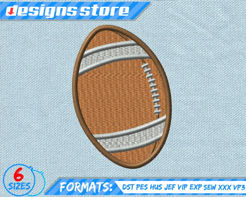 FOOTBALL SPORT EMBROIDERY design, ball sport machine embroidery design, footballball sport embroidery design image 5