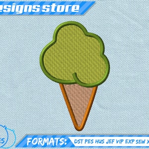 ICE CREAM EMBROIDERY design, summer machine embroidery design, holidays summer embroidery design,  ice cream embroidery design