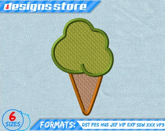 ICE CREAM EMBROIDERY design, summer machine embroidery design, holidays summer embroidery design,  ice cream embroidery design