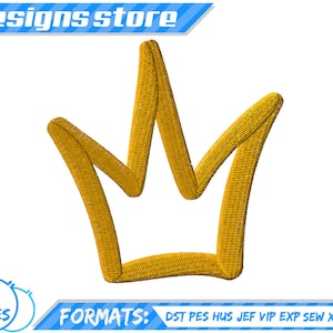 CROWN APPLIQUE DESIGN, crown applique embroidery machine, tiara princess applique design, crown king queen applique design embroidery crown