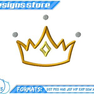 CROWN APPLIQUE DESIGN, crown applique embroidery machine, tiara princess applique design, crown king queen applique design embroidery crown