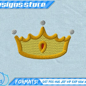 CROWN EMBROIDERY DESIGN, king princess tiara machine embroidery design, crown princess embroidery, crown king embroidery, tiara queen design