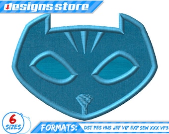 CATBOY Logo APPLIQUE DESIGN machine embroidery pj mask superhero logo