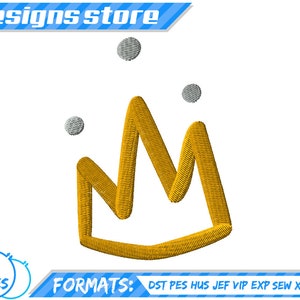 CROWN APPLIQUE DESIGN, crown applique embroidery machine, tiara princess applique design, crown king queen applique design embroidery crown