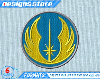 Orden Jedi STAR WARS Darth Vader diseño de bordado a maquina