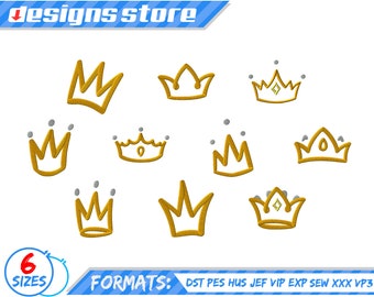 CROWN APPLIQUE DESIGN, crown applique embroidery machine, tiara princess applique design, crown king queen applique design embroidery crown