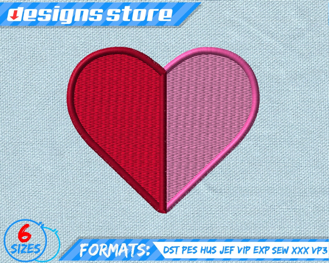 HEART EMBROIDERY DESIGN, love heart machine embroidery design, valentine heart embroidery design, love valentine heartembroidery design love