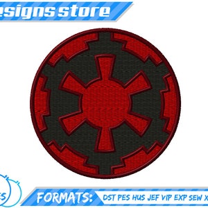 Imperio Logo STAR WARS Darth Vader diseño de bordado a maquina