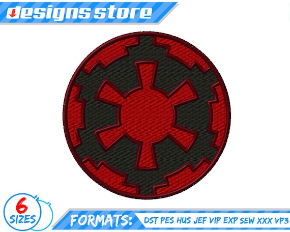 Empire Logo Embroidery Design Star Wars Embroidery Design R2d2 Etsy