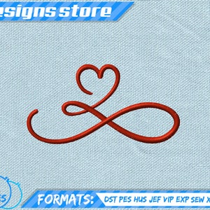 HEART EMBROIDERY DESIGN, valentine infinity love machine embroidery design, heart valentine embroidery design, heart infinity embroidery