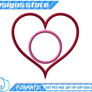 HEART APPLIQUE DESIGN, valentine heart applique embroidery design, heart love applique design, valentine love applique design, heart design