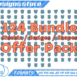 BADGE EMBROIDERY DESIGN Shape Shield Embroidery Design Badge Frame Embroidery Design Badge Machine embroidery Design Shape Shield Badge Fill
