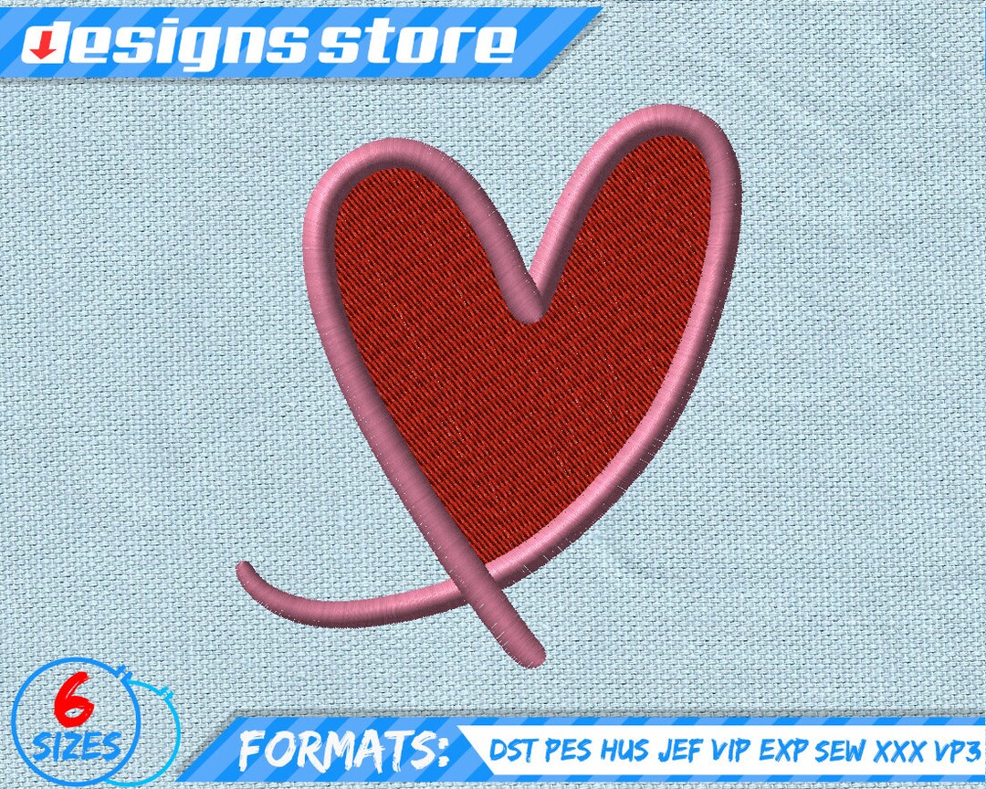 Love Heart Embroidery Shoulder Bag