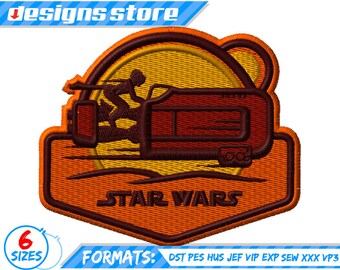 STAR WARS EMBROIDERY Design Rey BB8 Machine Design Pattern Star Wars The Force Awakens