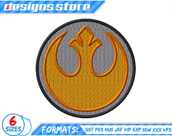 REPUBLIC logo STAR WARS Darth Vader diseño de bordado a maquina
